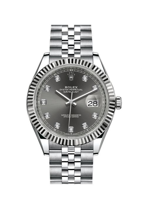 Rolex Datejust 41 Dark Rhodium Diamond Dial 126331